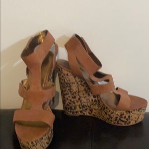 Nine West Brown Leather Sandals NWOT